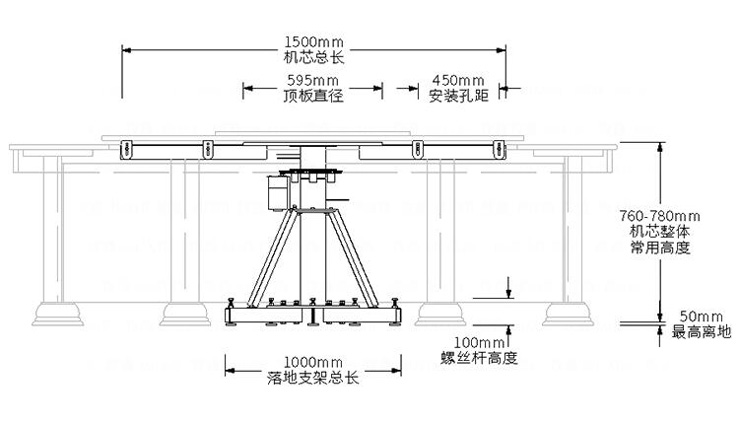 電動餐桌轉(zhuǎn)盤機(jī)芯-E型