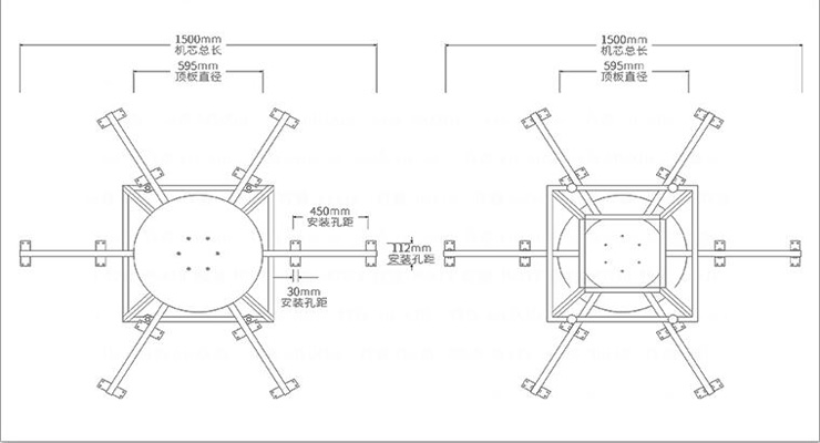 電動(dòng)餐桌轉(zhuǎn)盤(pán)機(jī)芯-T型