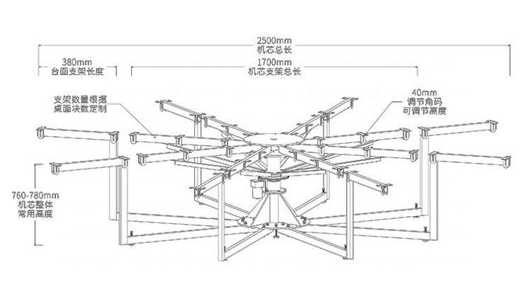 茂炫電動餐桌轉盤機芯